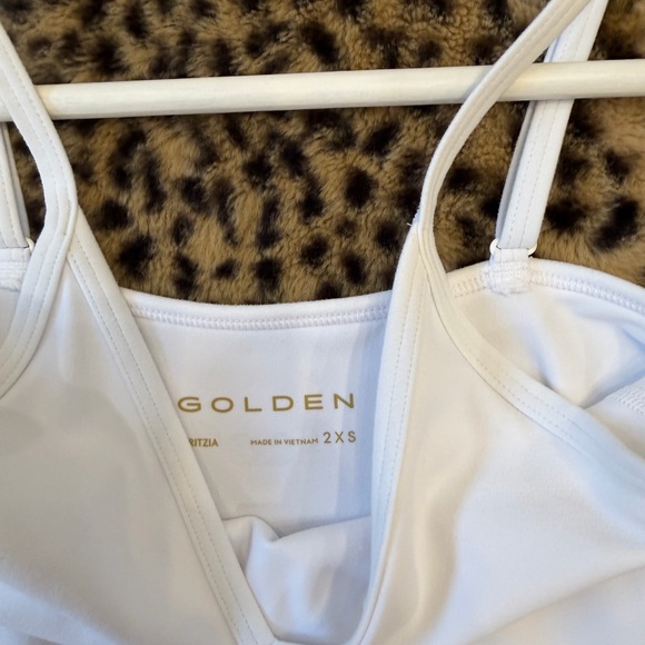 Aritzia Butter White V-Neck Tank - Picture 2 of 2